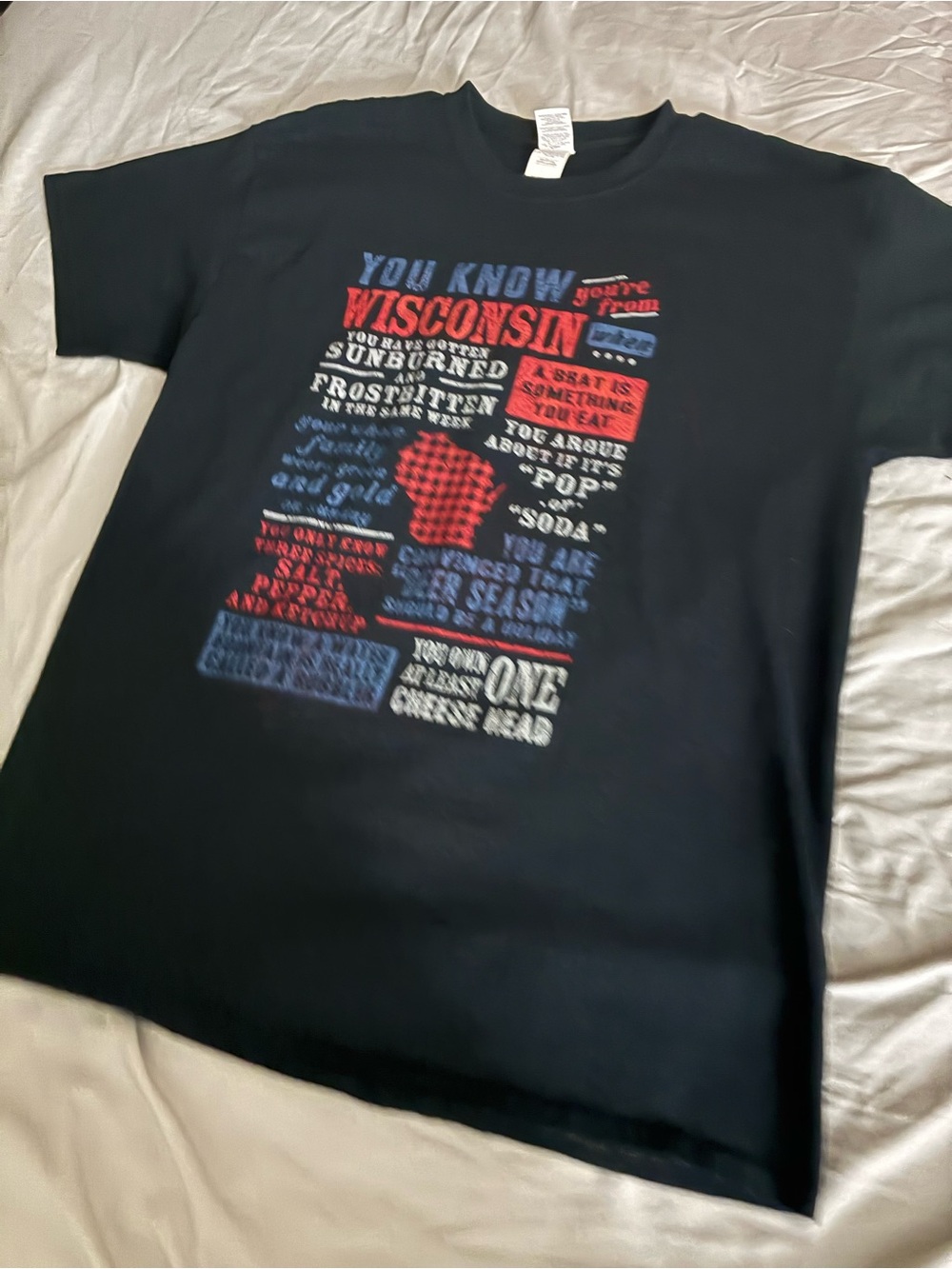 You Know You’re From Wisconsin Collectible T-Shirt Size Large
